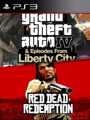 2 JUEGOS En 1 Grand Theft Auto IV The Complete Edition MAS Red Dead Redemption 