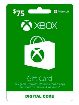 XBOX GIFT CARD 75$ USA