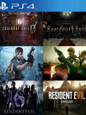 6 JUEGOS EN 1 MEGA PACK RESIDENT PS4